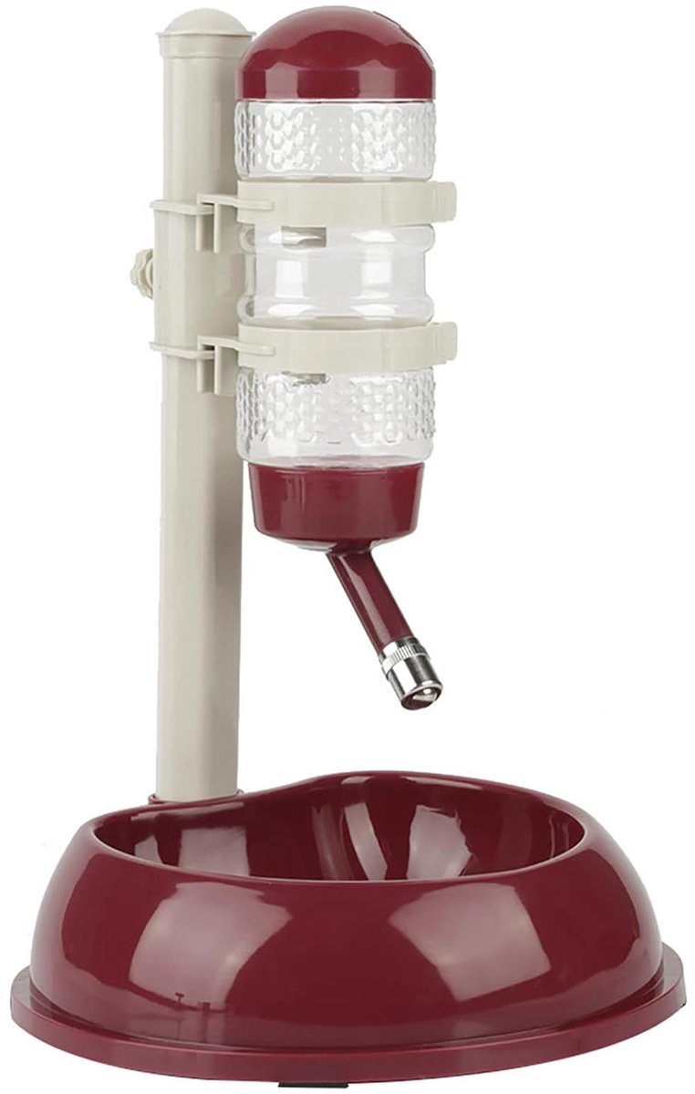 Verstelbare Voerbak - Honden Drinkbak - Huisdier Voeding - In Hoogte Verstelbaar - 500ml 1.8kg - Bruin