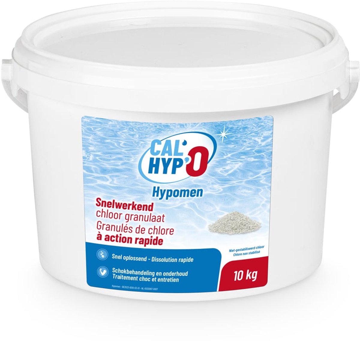 Cal'Hyp'O Snelwerkend Chloor Granulaat - Zwembadreinigingsmiddel - 10 kg - Snelwerkend - Desinfectie
