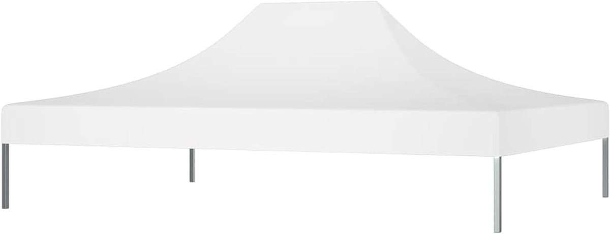 Paviljoen dakzeil - Partytent dak - Buiten beschutting - UV- en waterbestendig - 45 x 3 m - Wit