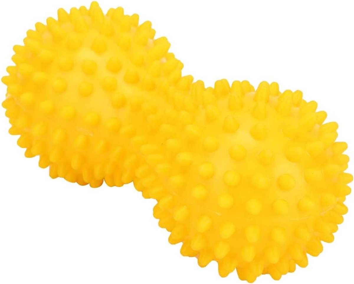 Massagebal - Spierroller - Spierontspanning - Duurzame Constructie - 15 cm - Geel