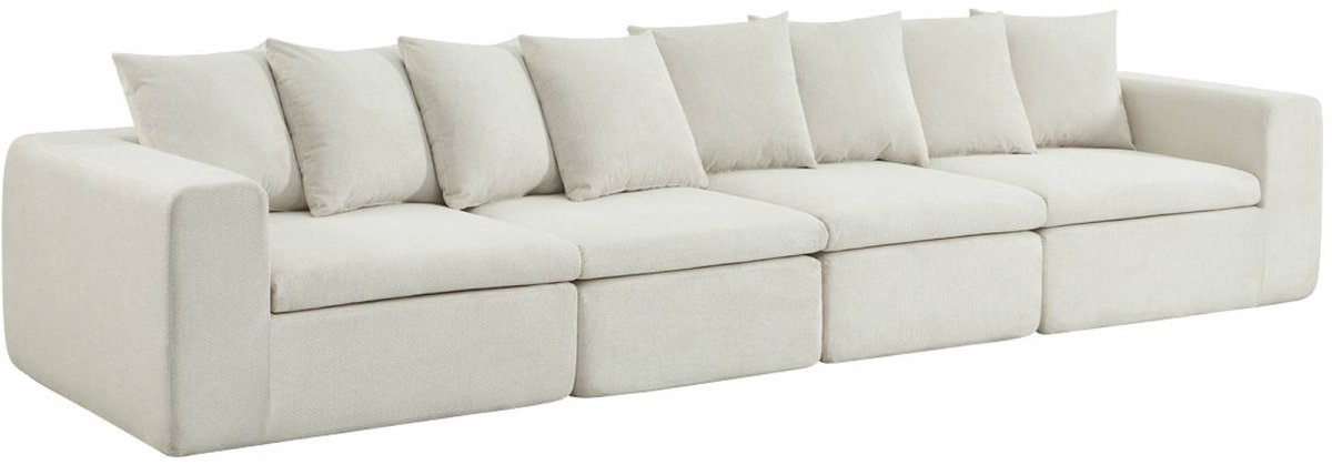 sweeek - Modulaire modules voor 4-zits bank van chenille stof - movi