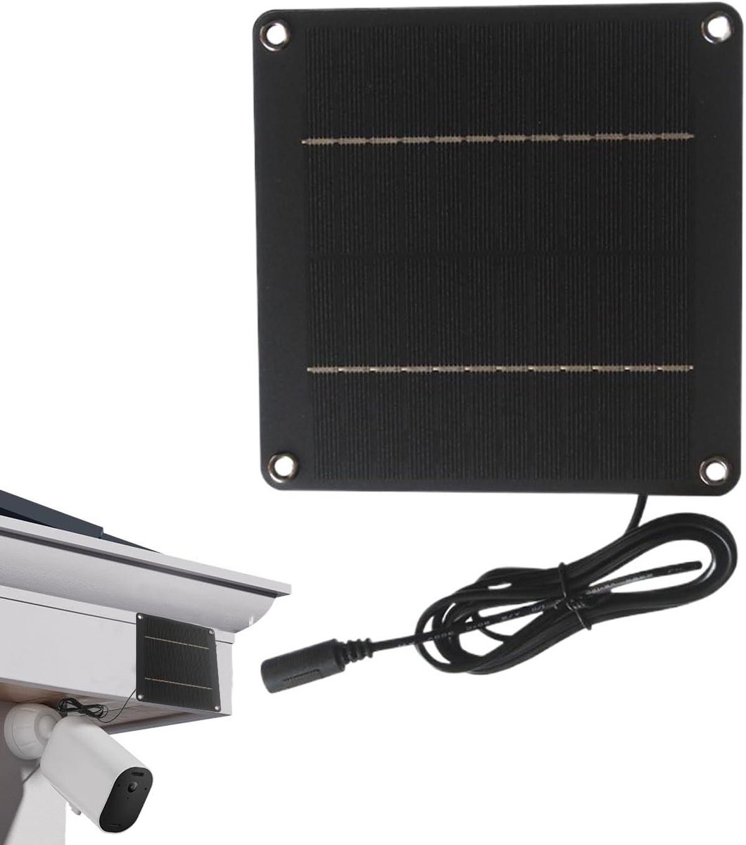 Zonnepaneel - Energiepaneel - Buitenapparatuur Laden - Monokristallijn Silicium - 24 W - Zwart