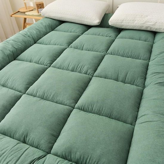 Japanse futonmatras - Vloerbed bank - Comfortabel slapen - Oprolbaar en opvouwbaar - Dikke uitvoering - Grijs — afbeelding 2