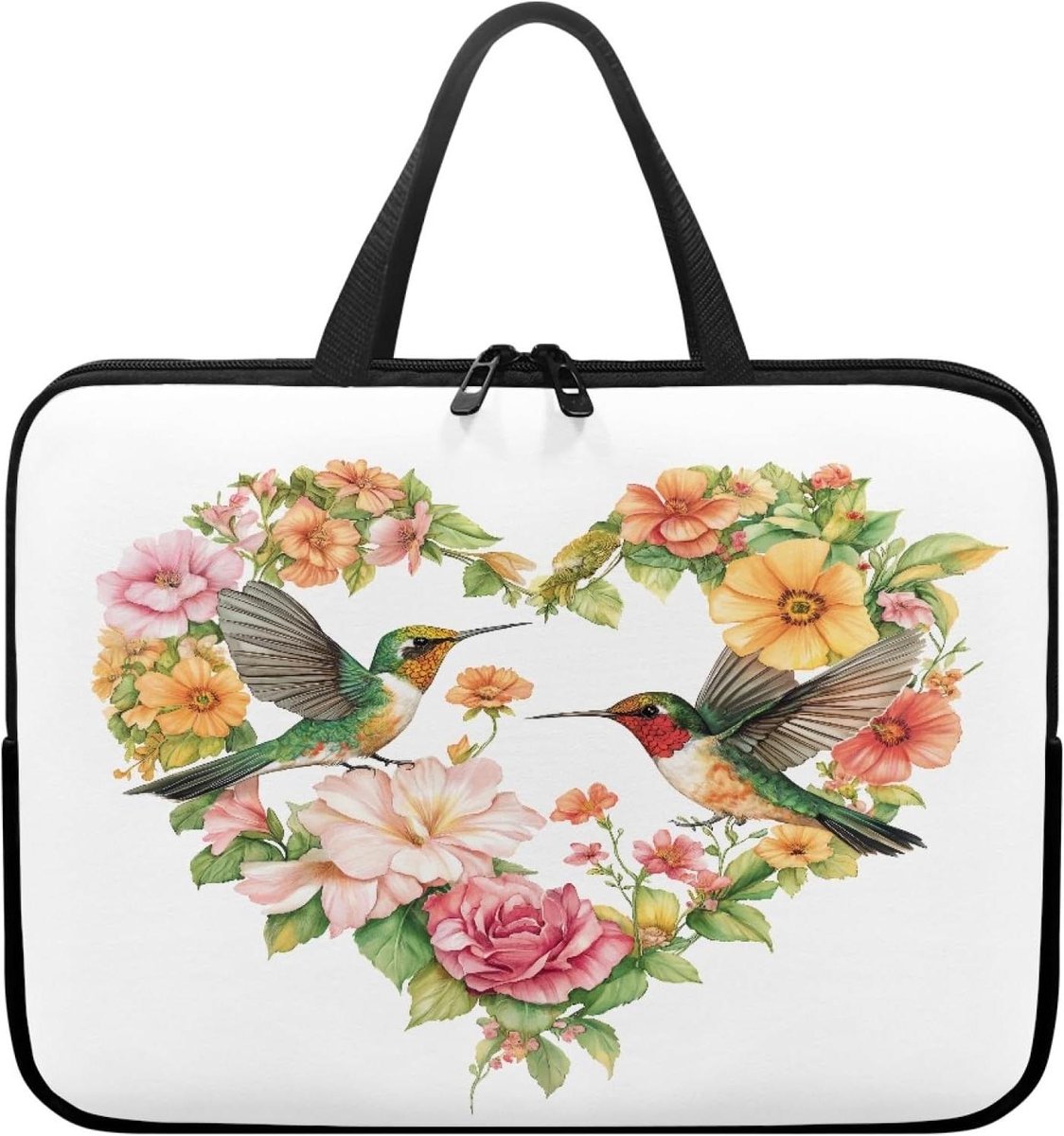 Laptop Tas - Notebook Cover - Veilig Transport - Waterafstotend Materiaal - 12 Inch - Wit