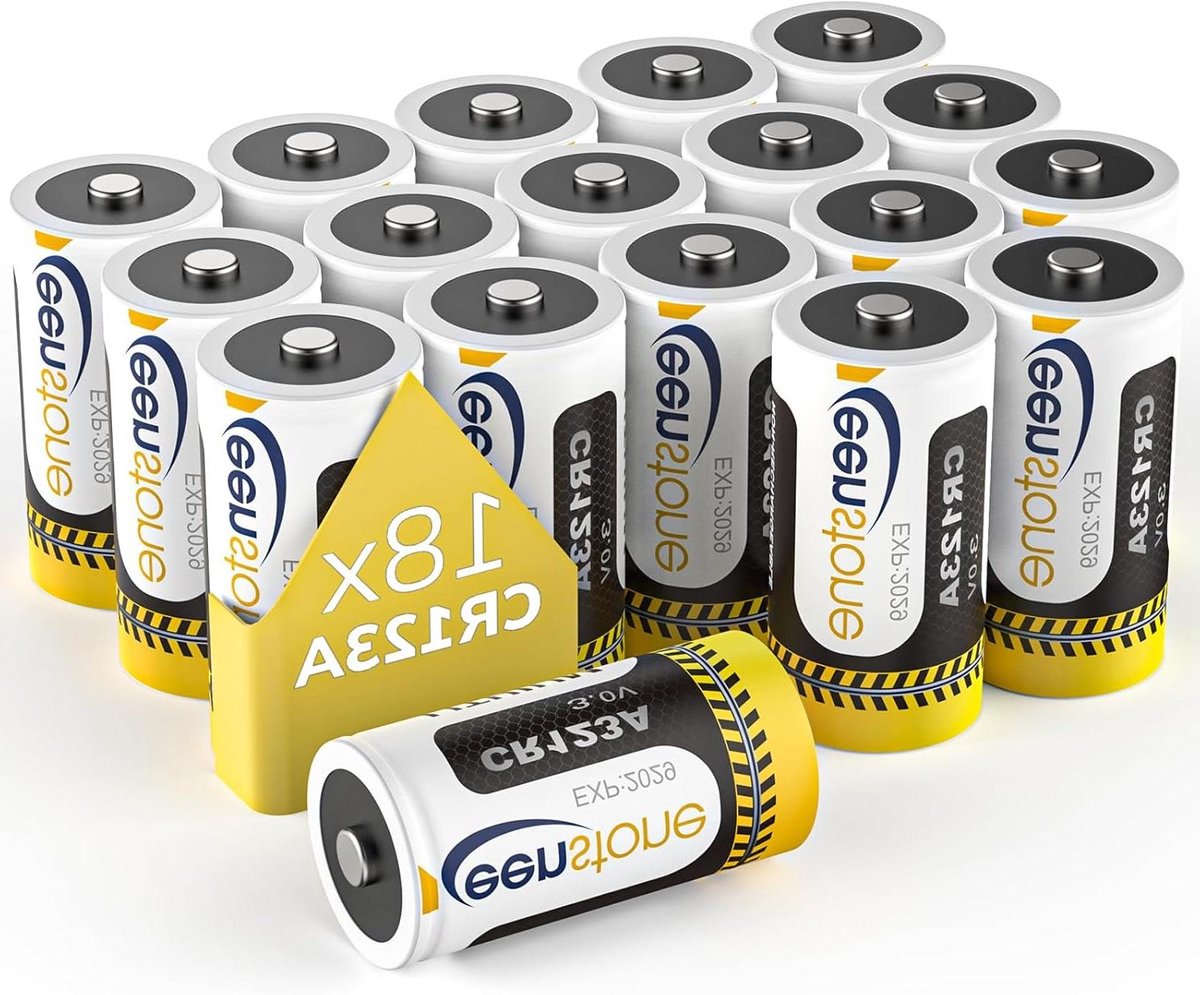 Wegwerpbatterijen - Lithium Cellen - Apparaten Voeden - Lage Zelfontlading - 18 Stuks - Zilver