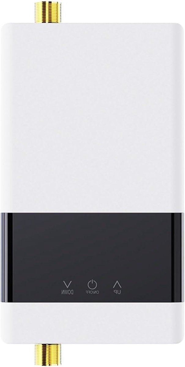 Doorstroomverwarmer Badkamer Keuken - Elektrische Boiler - Direct Warm Water - LCD Temperatuurdisplay - 220x178x60mm - Wit