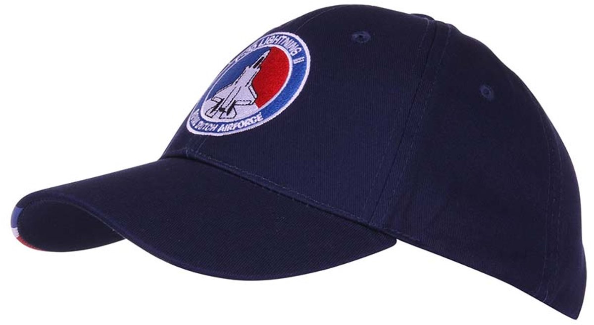 Fostex Garments Kids badeball cap F-35 Royal Dutch Air Force Blauw