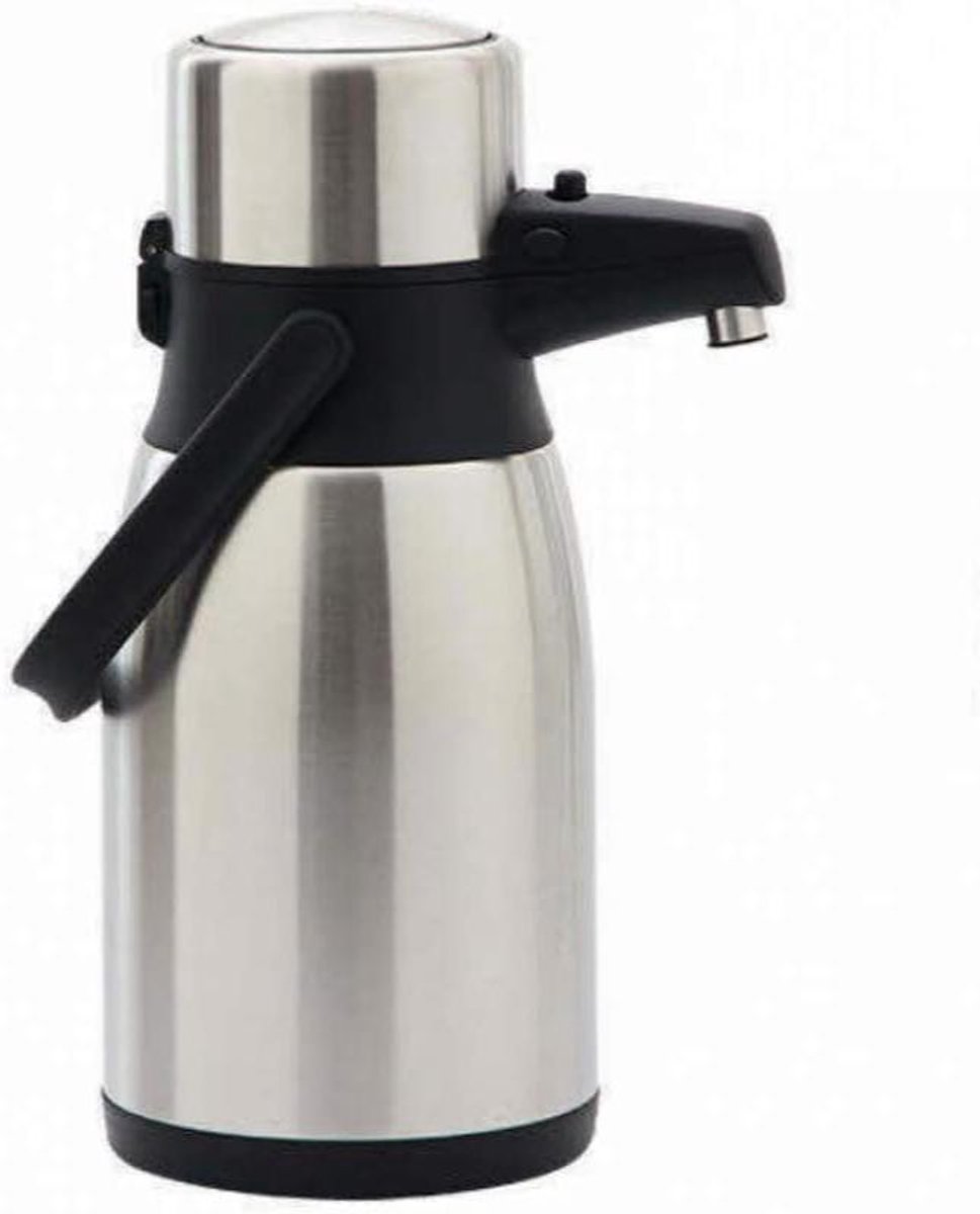 Airpot met pomp - Thermoskan Pompkan - Dranken Warm Houden - Dubbelwandige Isolatie - 25 Liter - Roestvrij Staal