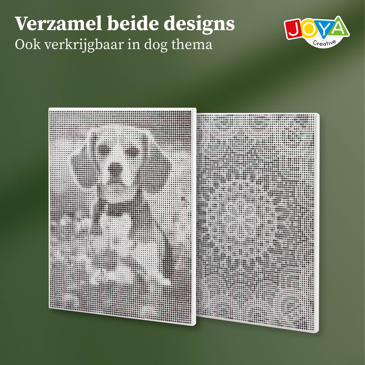 Dot Painting Stippelschilderij - Thema Mandala - Canvas 40x30cm - Inclusief 3 Zwarte Fineliners - Creatief Tekenen voor Volwassenen - Joya Creative — afbeelding 5