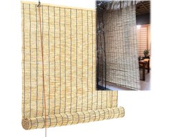 Riet Jaloezieën - Bamboe Gordijnen - Privacy en Zonwering - Handgeweven Natuurlijk - 110 x 175 cm - Natuurlijk