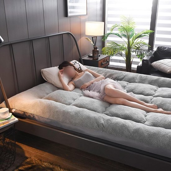 Japanse Vouwmatras - Vloermatras Gastenmatras - Comfortabel Slapen - Huidvriendelijk Katoen - 180x200 cm - 003 — afbeelding 2