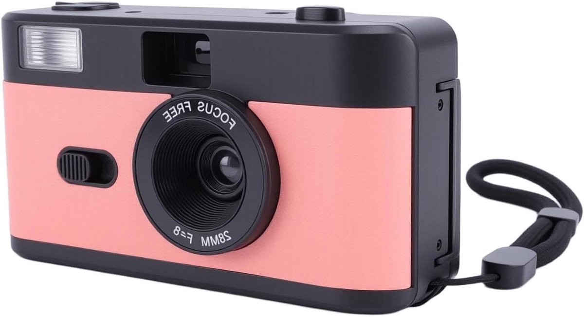 Filmcamera 35mm - Retro camera Wegwerpcamera - Fotografie Vastleggen - Herbruikbaar Ontwerp - 13 x 8 x 5 cm - Zwart