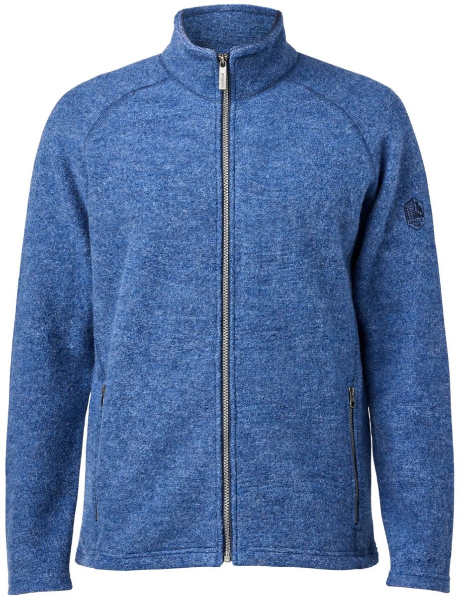 Ivanhoe vest Danny Full Zip voor heren van viltwol Blauw