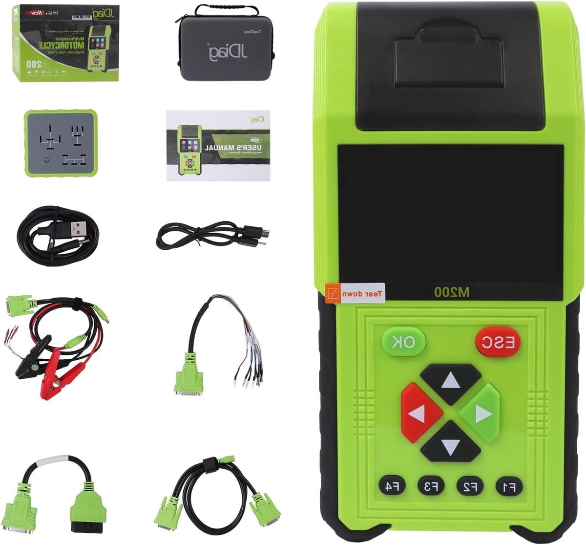 Motor Diagnose Scanner - Motorfiets Tester Code Reader - Motor Onderhoud - Ingebouwde Printer