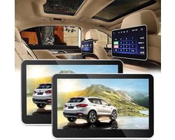 Hoofdsteun DVD Speler - Auto Multimedia Systeem - Reizen met Kinderen - IPS HD Scherm - 10.1 Inch - Zwart