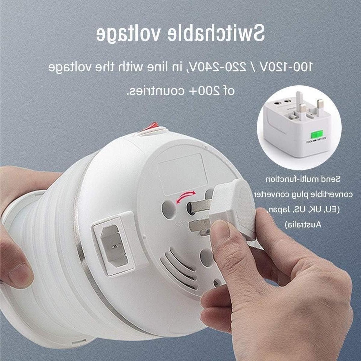 Opvouwbare waterkoker - Reis waterkoker - Snel water koken - Snelle kookfunctie - 06L - Wit