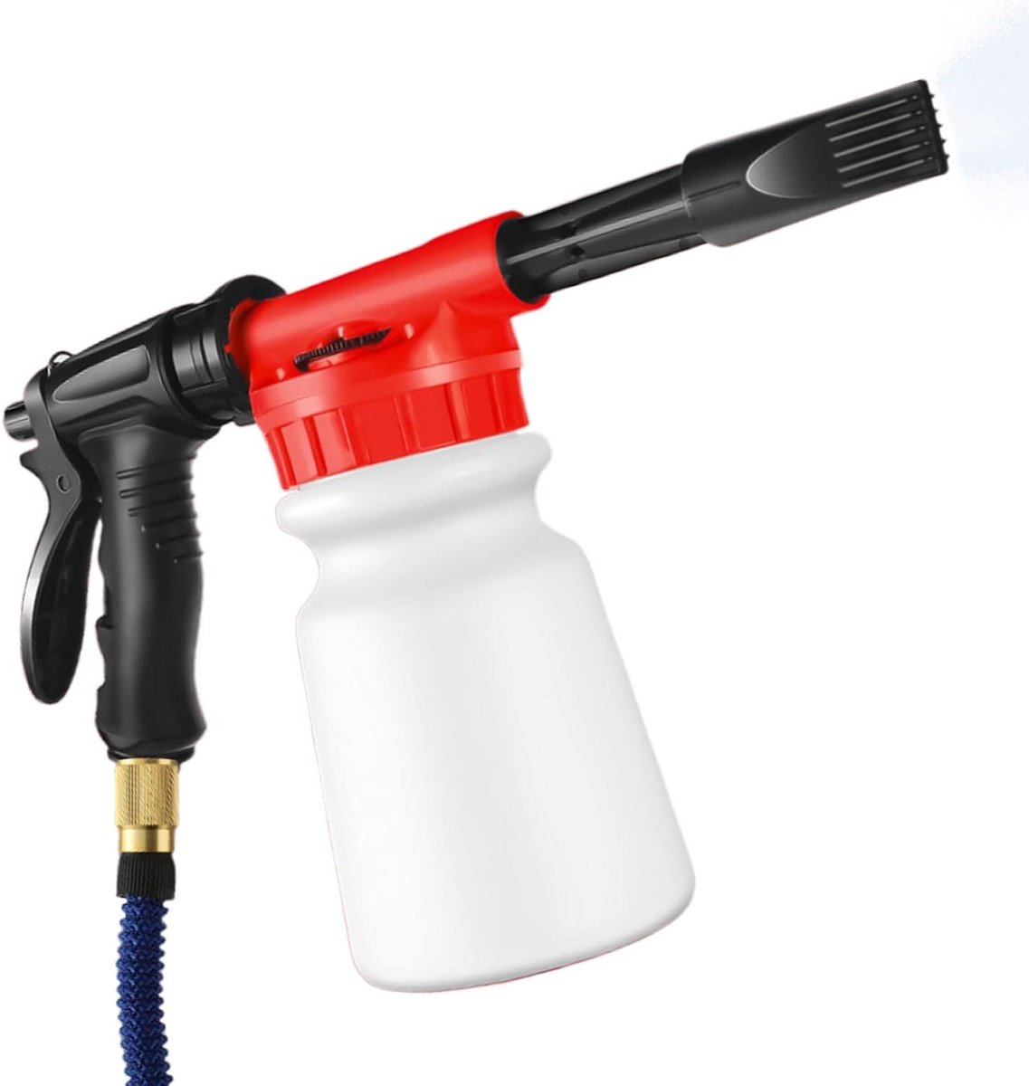 Schuimkanon Waterslang - Schuimsproeier Tuinslang - Auto Reinigen - Grote Capaciteit - 1 liter - Rood