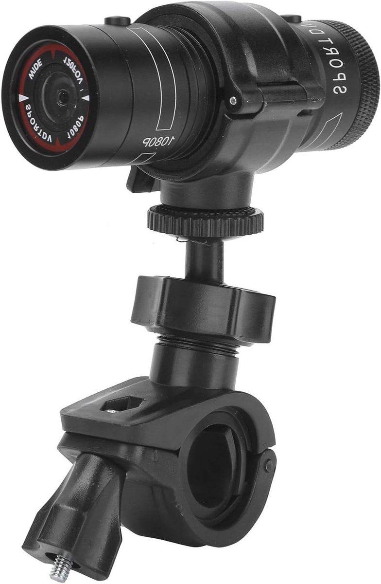 Fiets Dashcam - Motor Camera - Veilige Ritten Vastleggen - Aluminium Behuizing - 120 Graden Groothoek - Zwart