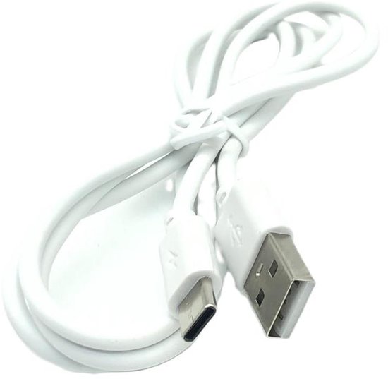 USB-C Laadkabel - Datakabel Externe Schijf - Opladen en Data - USB-A naar USB-C - 1 meter - Wit — afbeelding 3