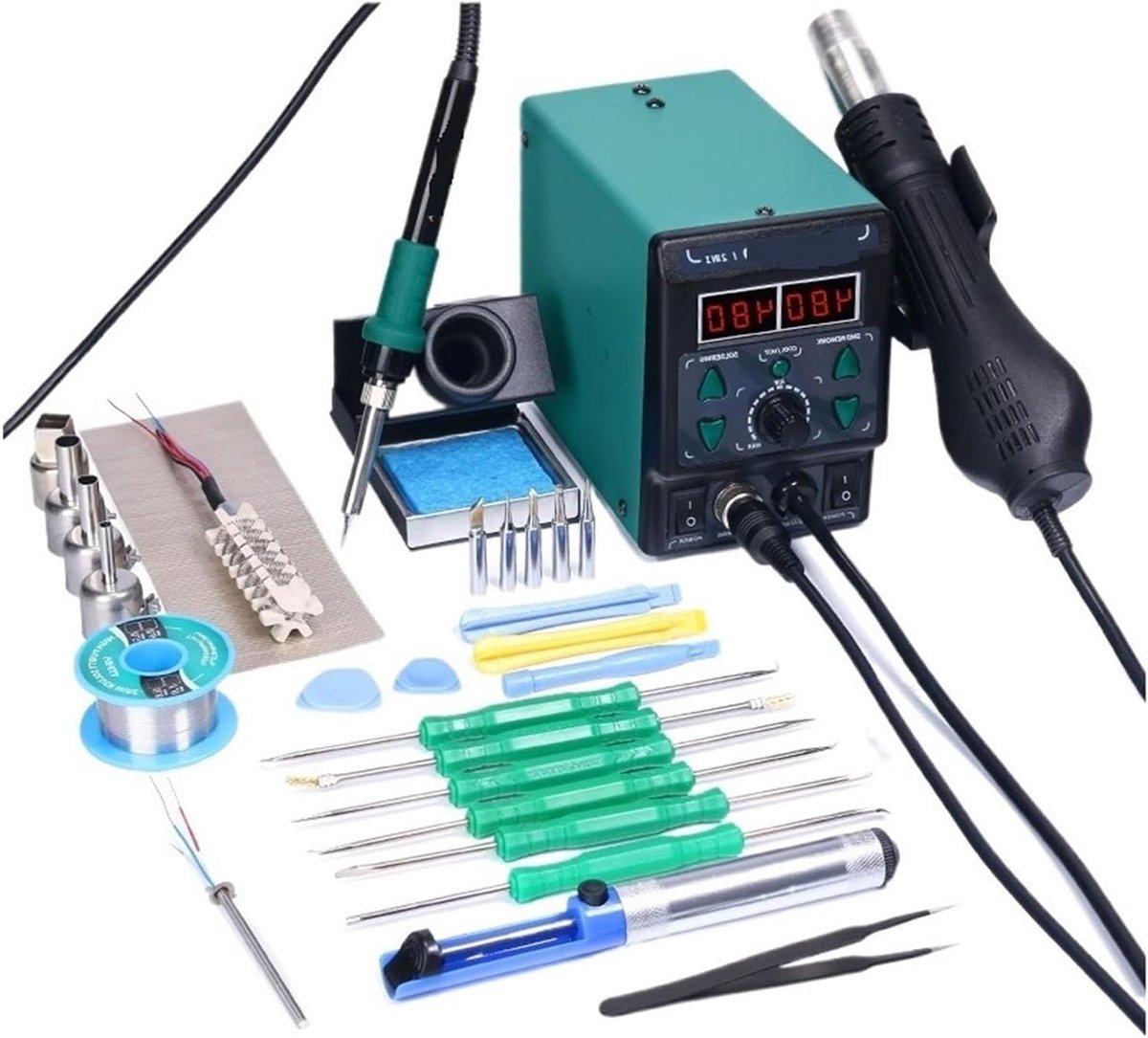 Soldeerstation - Soldeerbout set - Elektronica repareren - Snel opwarmend - 740W - Zwart