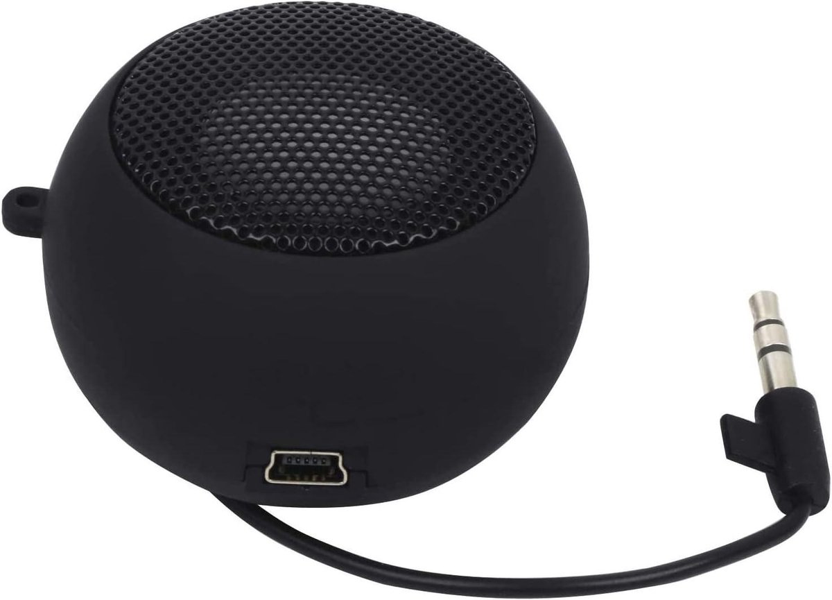 Mini Speaker Draagbaar - Reis Speaker - Muziek Luisteren - Compact Design - 52 mm - Zwart