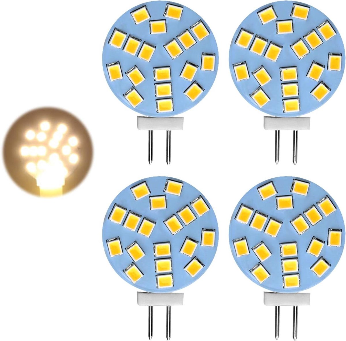 LED Lamp G4 - G4 Spot - Energie Besparen - Warm Wit Licht - 2 Watt - Wit