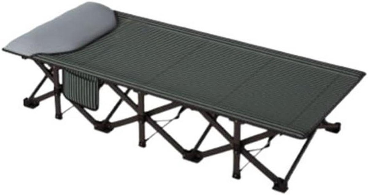Opvouwbaar Kampeerbed - Draagbaar Bed Logeerbed - Buiten Ontspannen - Versterkt Stalen Frame - 190 x 70 x 30 cm
