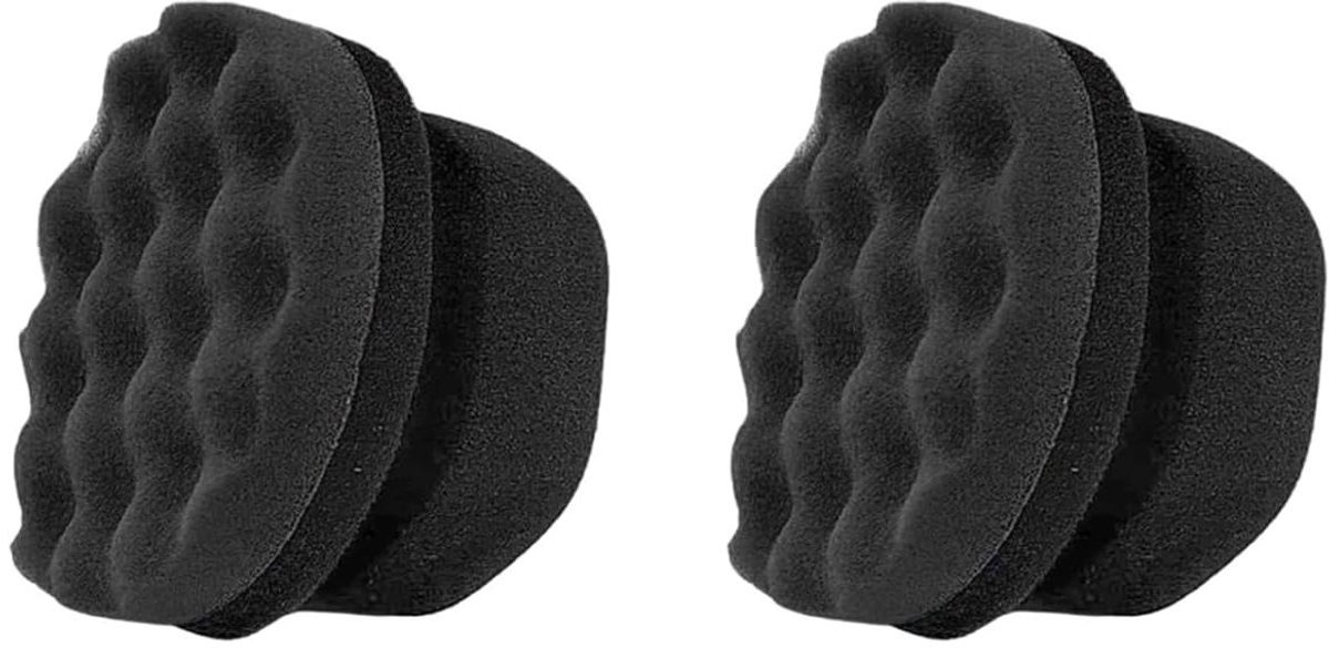 Applicator Pads - Schuim Spons - Auto Polijsten - Herbruikbaar Hex Grip - 2 Stuks - Zwart