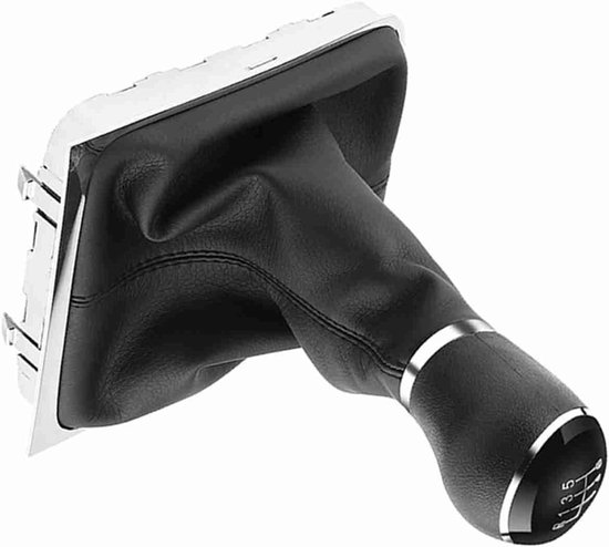 Pookknop Set - Schakelknop Hoes - Auto Interieur - Directe Pasvorm - 6 Versnellingen - Zwart — afbeelding 5