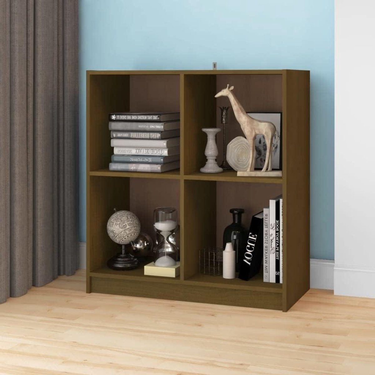 Dressoir Kast - Bijzetkast Commode - Woonkamer Opbergen - Massief Grenen - 70 x 76 cm - Honingbruin