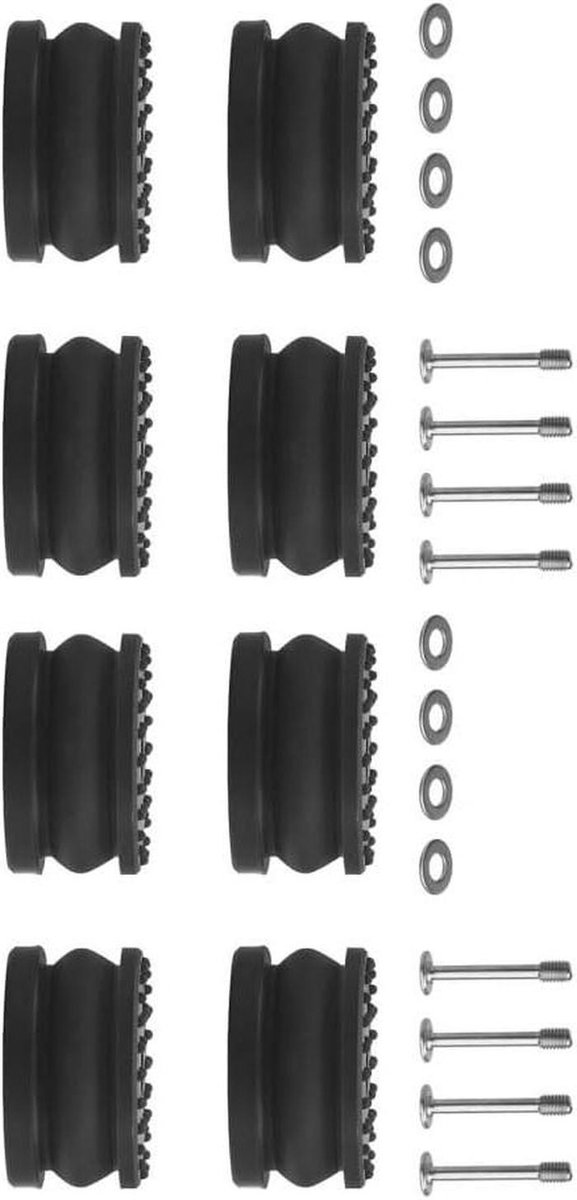 Isolator Voeten - Trillingsdempers Printer - Apparatuur Stabiliseren - Antislip Siliconen - 4 Stuks - Zwart