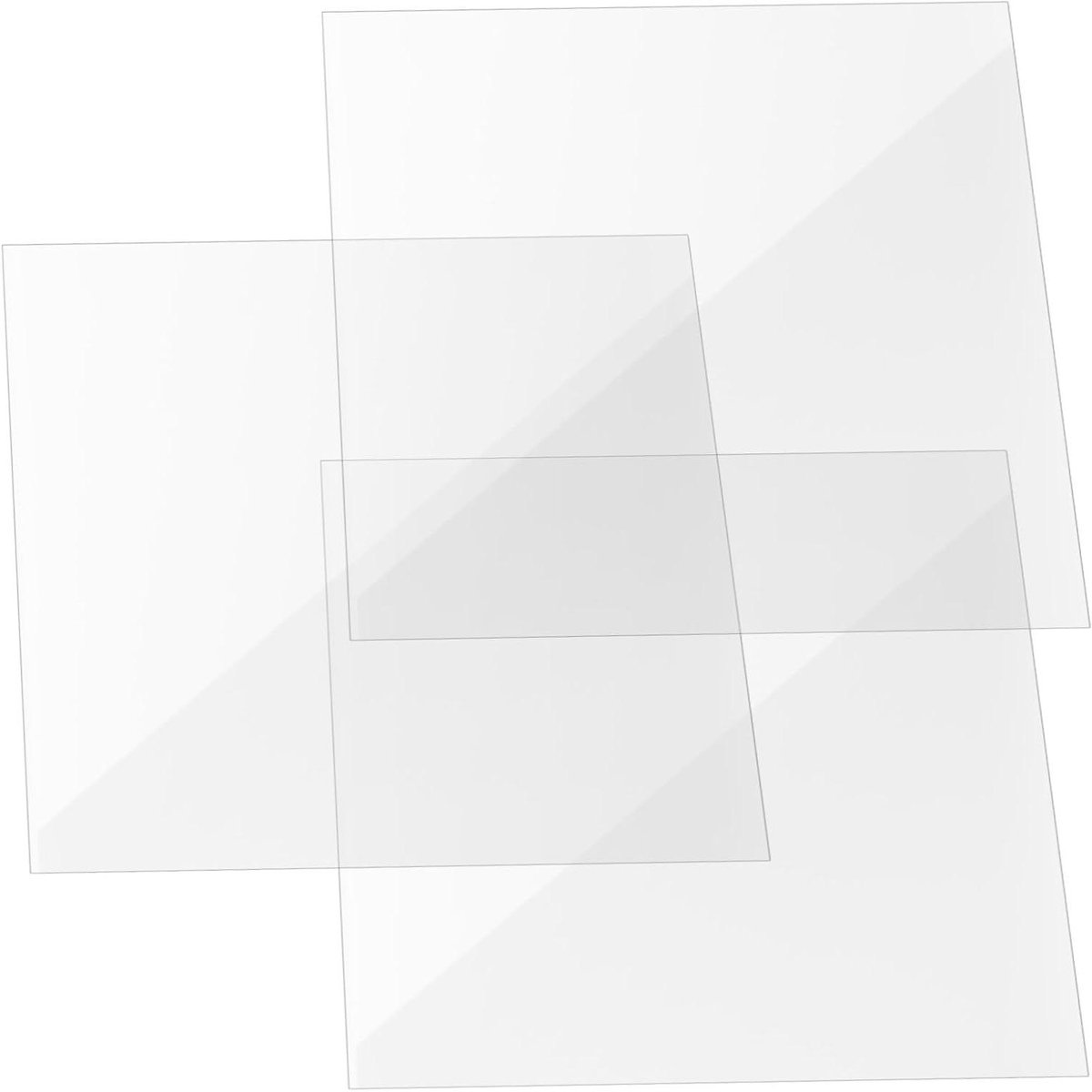 Plankverdelers - Kast organizers - Netjes stapelen - Stevig acryl - 3 stuks 20cm - Transparant