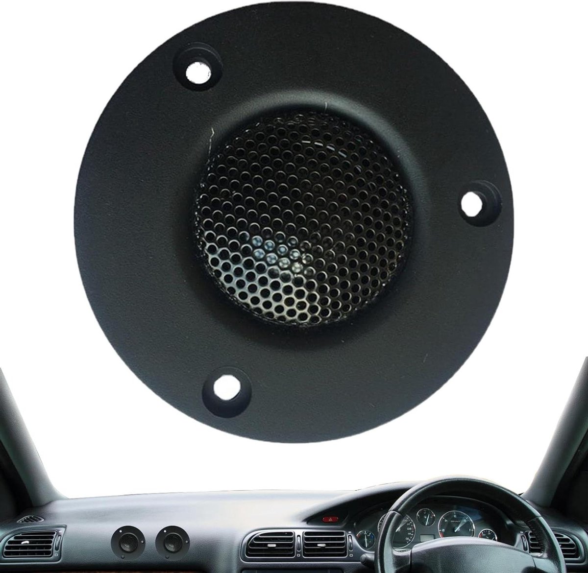 Tweeters Luidsprekers - Auto Audio - Geluid Verbeteren - Hoge Klankkwaliteit - 7.5x7.5 cm - Zwart