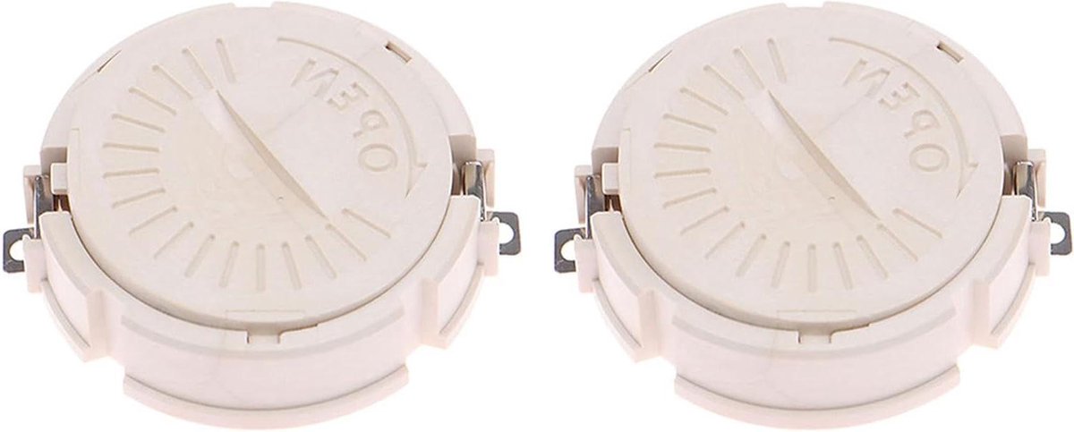 Muntcelhouder CR2450 - Batterij Socket - Kleine Elektronica - Met Beschermhoes - 2 Stuks - Zwart