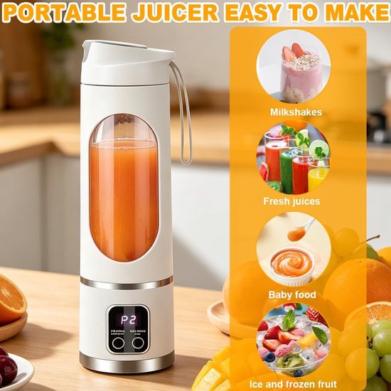 Mini Blender - Smoothie Maker - Draagbare Blender - Cocktailmix — afbeelding 5