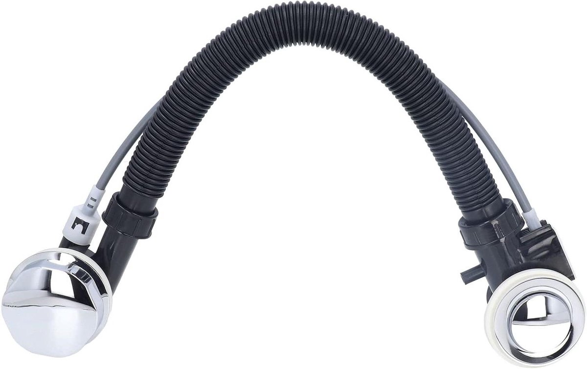 Badkuip Afvoerbuis - Overloop Pijp - Spa Onderhoud - Verborgen Ontwerp - 65 cm Lengte - Grijs