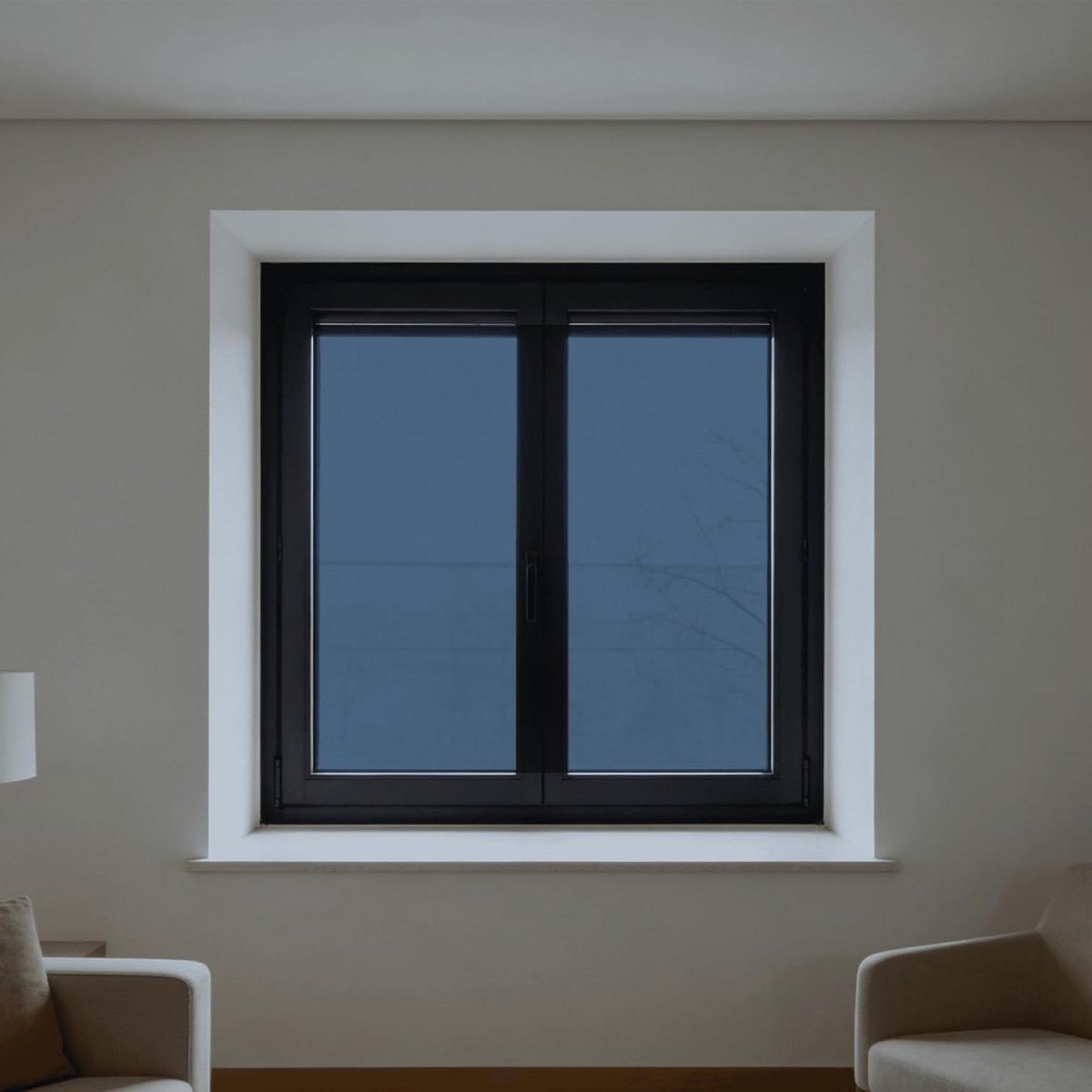 Raamfolie Spiegel - Privacy Folie - Zonwerend Werken - Eenrichtingszicht - 100x240 cm - Bl