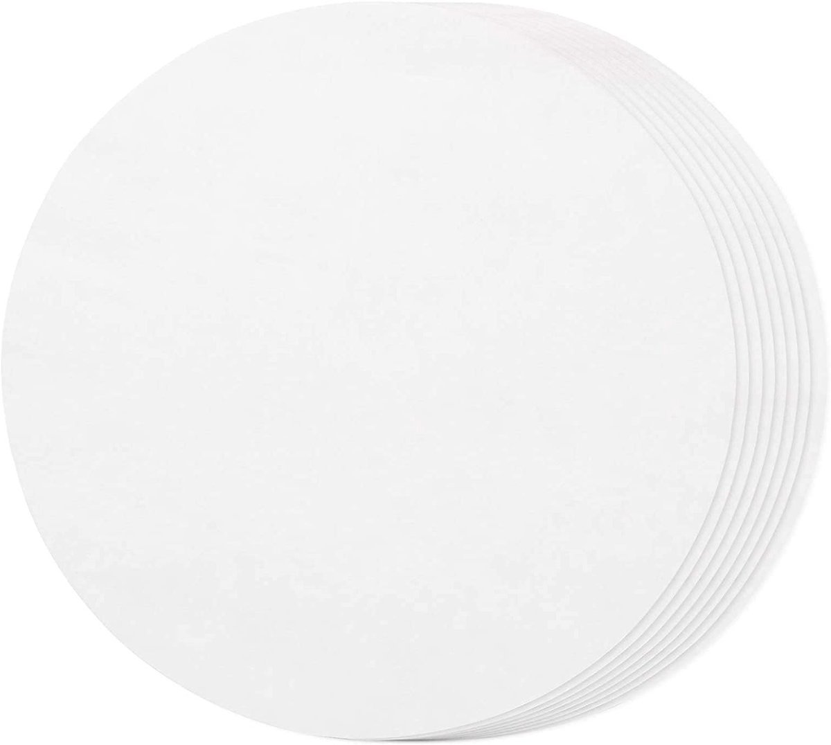 Pack van 500 waxpapier vellen 11 cm diameter voor perfecte hamburgers, cheeseburgers, grillen, vetvrij en anti-aanbak.