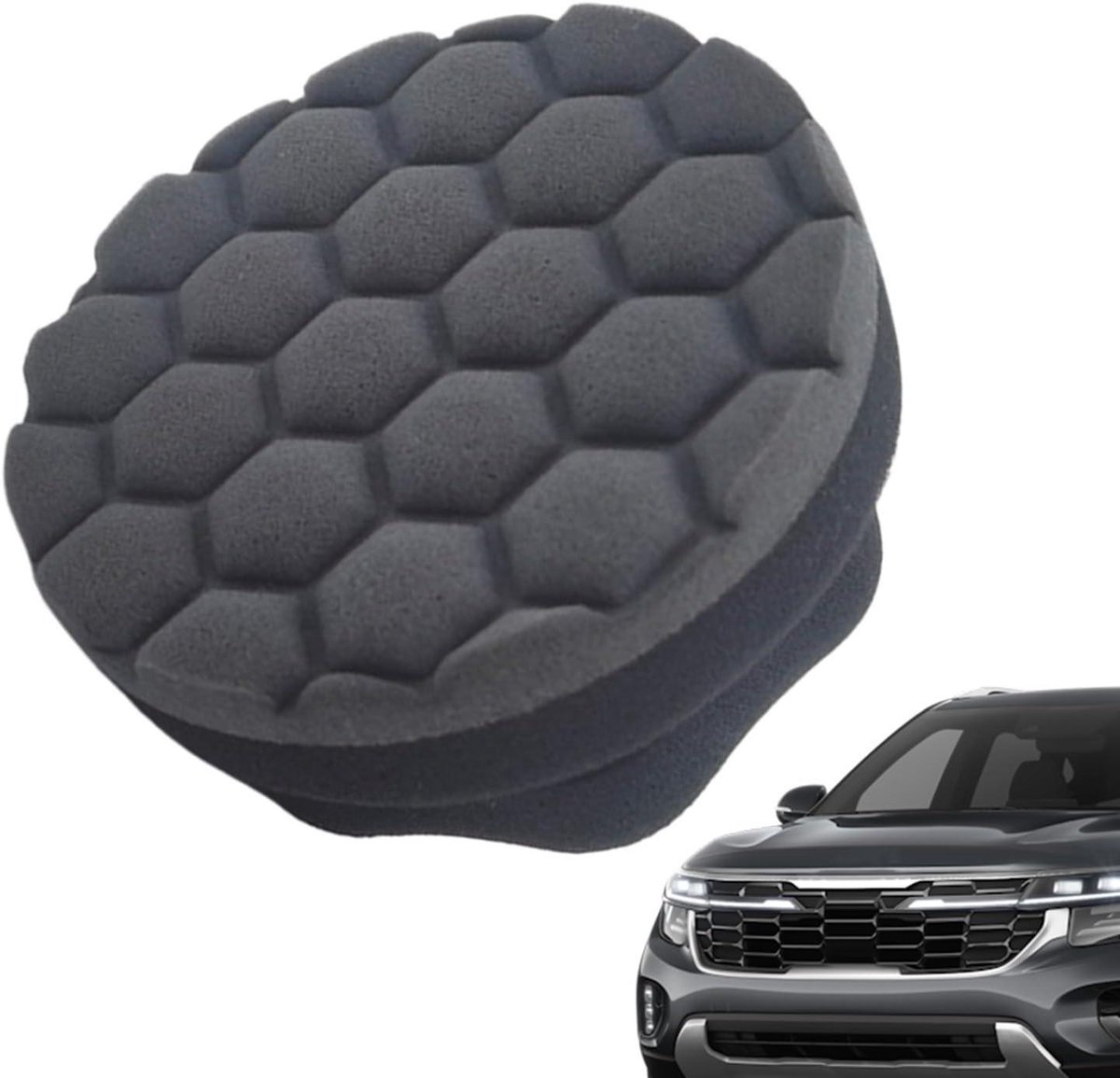 Band Applicator - Polijstpad Spons - Auto Onderhoud - Ergonomisch Handvat - 10 x 6 x 8 cm - Meerkleurig