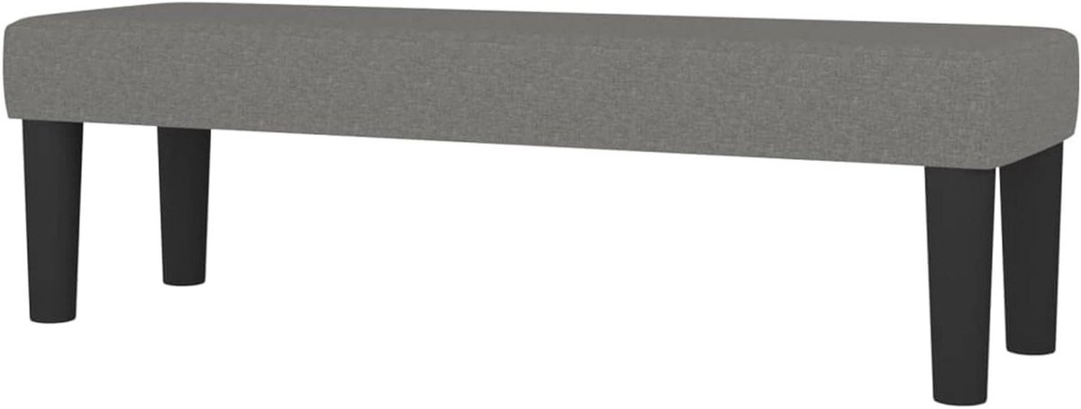 Zitbank - Bank bedbank - Extra zitplaats - Duurzame stof - 100 x 30 x 30 cm - Donkergrijs