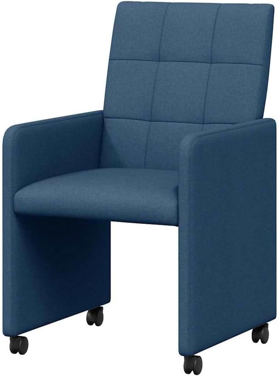 Eetkamerstoelen met wieltjes - Moderne stoelen - Comfortabel zitten - Ergonomische rugleun