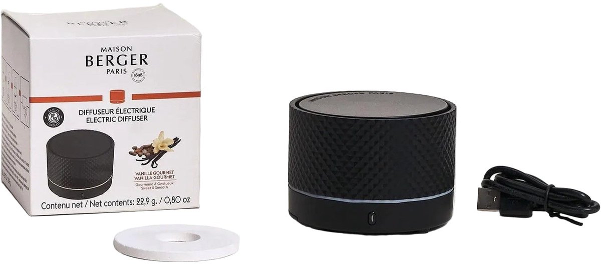 Maison Berger Nomad / Aroma Diffuser Zwart Chic - Vanilla Gourmet