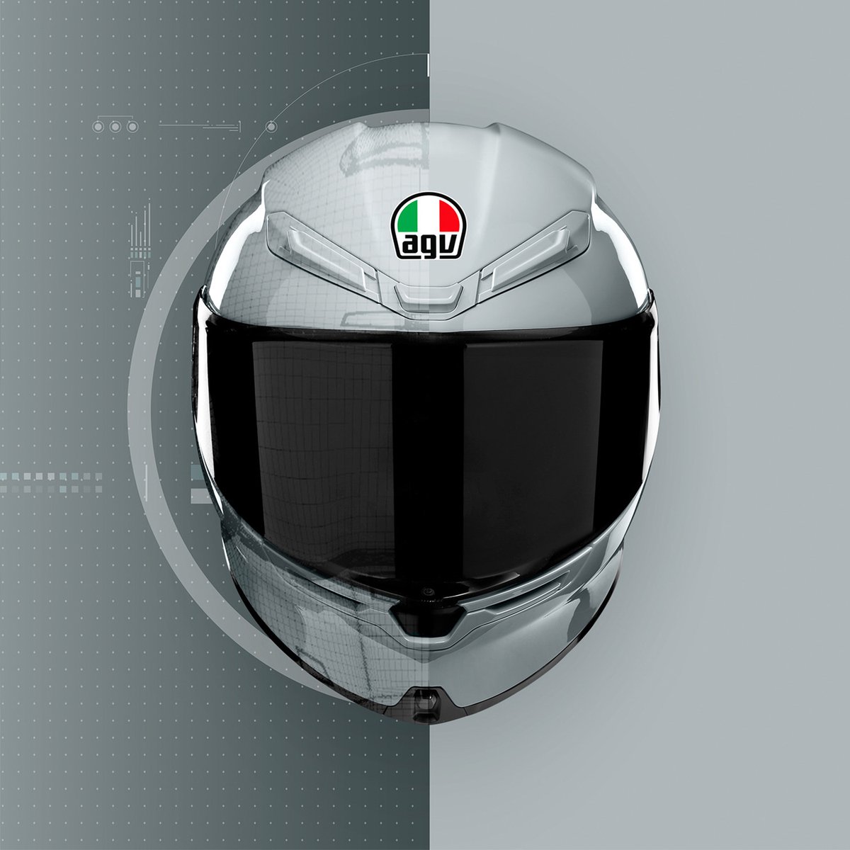 AGV S K6 E2206 Nardo grey Integraalhelm MPLK - Maat XS - Integraal helm - Scooter helm - Motorhelm - Grijs - Scooterhelmen mannen en vrouwen. – foto 3