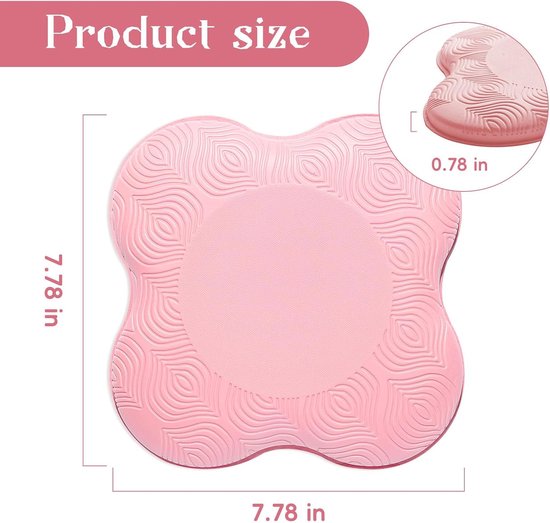 2-Pack Yoga Knee and Elbow Pads - Extra Thick Foam Design, Suitable for Knees, Elbows, Wrists, Palms, and Head - Pilates & Kneeling Pads - Unisex Supportive Foam Pads — afbeelding 5