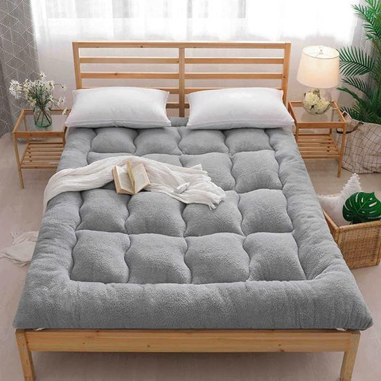 Matras Rolbaar - Vloermatras Gasten - Comfortabel Slapen - Hoge Dichtheid Schuim - 90x200cm - Grijs — afbeelding 4