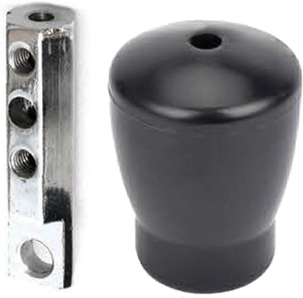Kabelconnector Fitnessapparatuur - Katrolstopper - Trainingsapparatuur Onderhoud - Roestvrijstalen Kern - 5-6 mm Kabels - Zwart