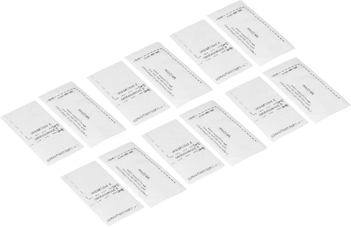 Vezelfilterset Stofzuiger - Filterkit Lucht - Schonere Lucht - Hoge Efficiëntie - 20 Stuks - Wit