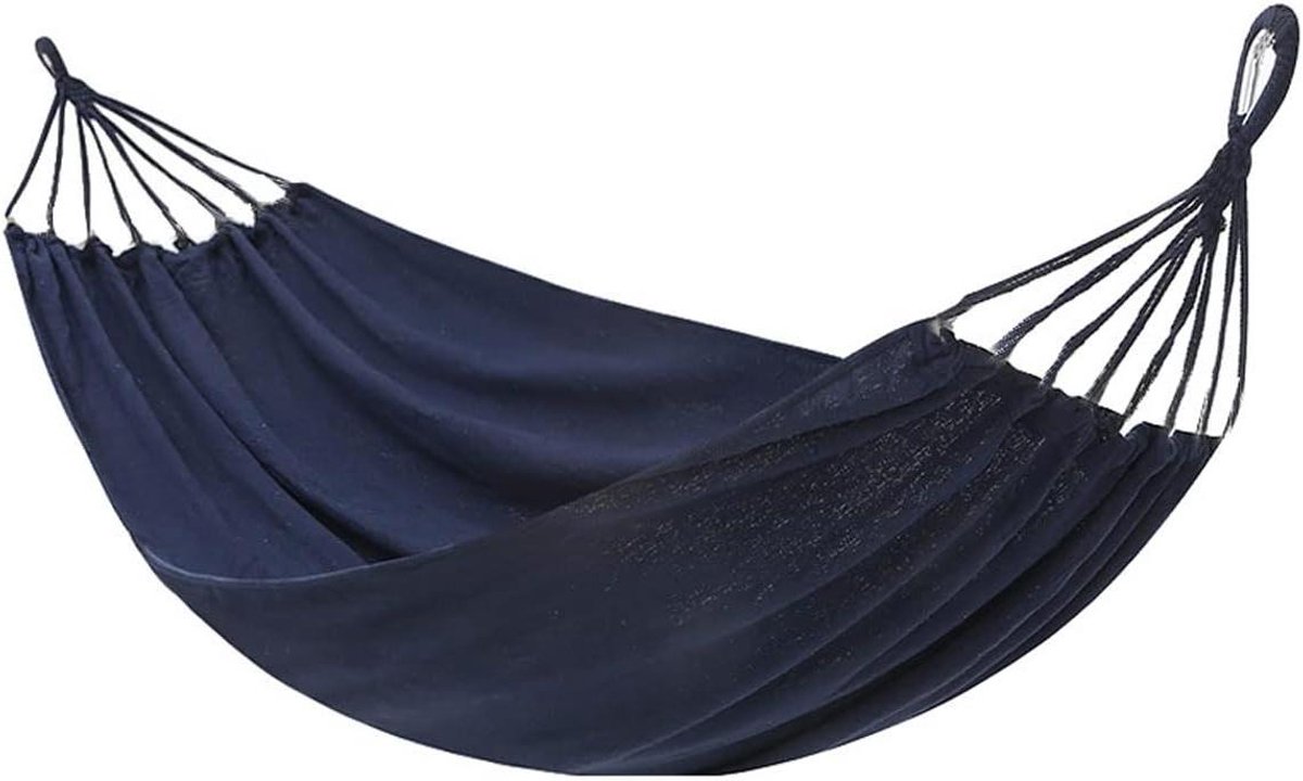Katoenen Stof Hangmat - Draagbare Hangmat - Buiten Ontspannen - Met Spreidstok - 190x150cm - Multikleur