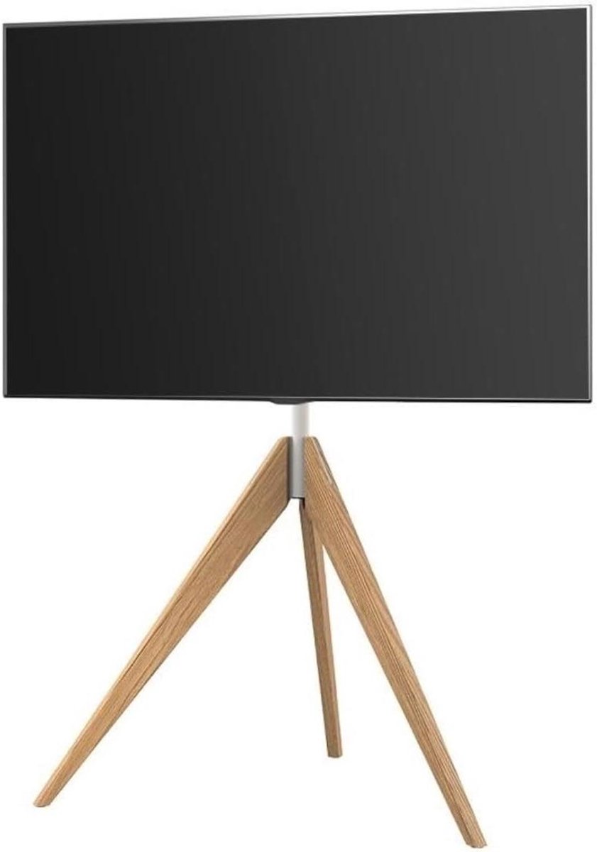 TV Standaard - Vloerstandaard Tripod - TV Opstellen - In Hoogte Verstelbaar - 32-65 Inch - Wit