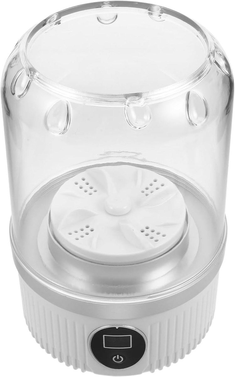 Mini Wasmachine - Draagbare Wasmachine - Ondergoed Wassen - Oplaadbaar - 12.5x20.5x12.5 cm - Wit